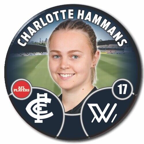 2022 AFLW Carlton Player Badge - HAMMANS, Charlotte