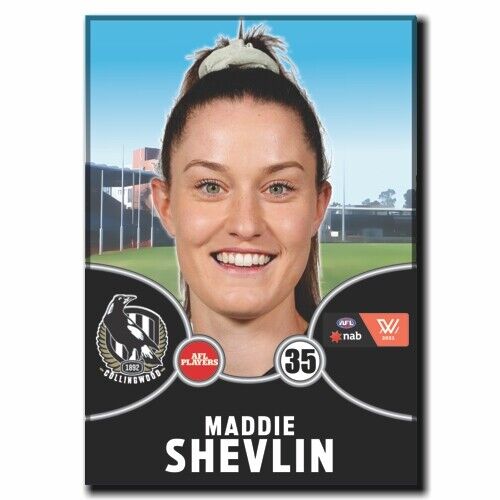 2021 AFLW Collingwood Player Magnet - SHEVLIN, Maddie