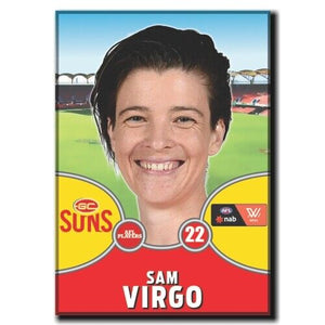 2021 AFLW Gold Coast Suns Player Magnet - VIRGO, Sam