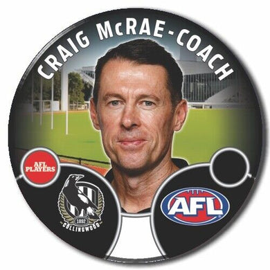 2022 AFL Collingwood - McCRAE, Craig - COACH