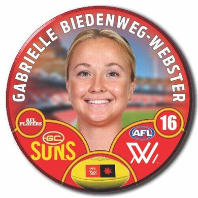 AFLW S8 Gold Coast Suns Football Club - BIEDENWEG-WEBSTER, Gabrielle