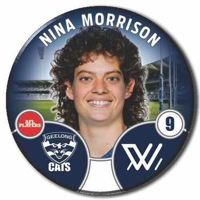 2022 AFLW Geelong Player Badge - MORRISON, Nina