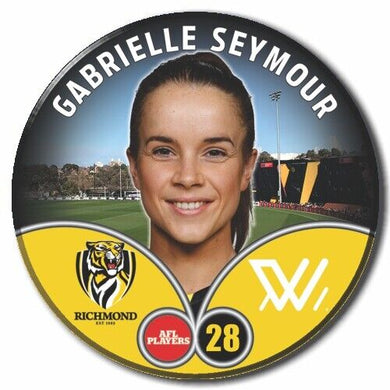 2023 AFLW S7 Richmond Player Badge - SEYMOUR, Gabrielle