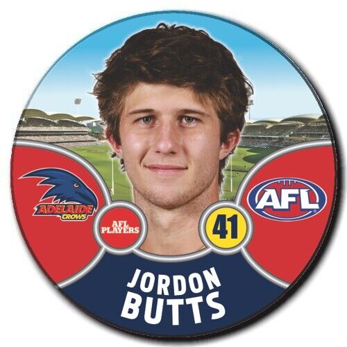 2021 AFL Adelaide Crows Player Badge - BUTTS, Jordon