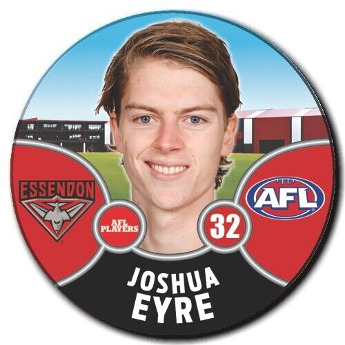 2021 AFL Essendon Bombers Player Badge - EYRE, Joshua