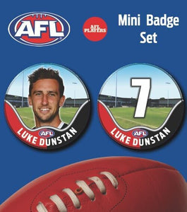 2021 AFL St Kilda Mini Player Badge Set - DUNSTAN, Luke