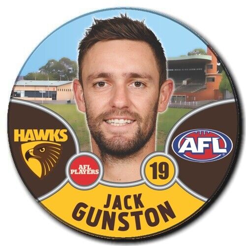 2021 AFL Hawthorn Player Badge - GUNSTON, Jack