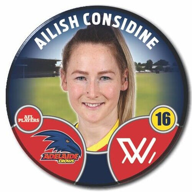 2022 AFLW Adelaide Player Badge - CONSIDINE, Ailish