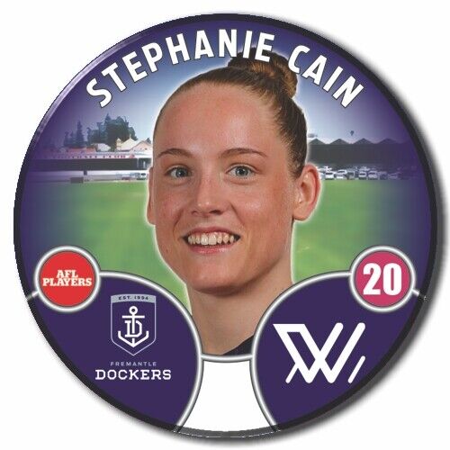 2022 AFLW Fremantle Player Badge - CAIN, Stephanie