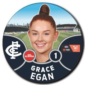 2021 AFLW Carlton Player Badge - EGAN, Grace