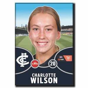 2021 AFLW Carlton Player Magnet - WILSON, Charlotte