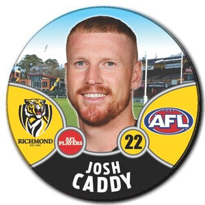 2021 AFL Richmond Player Badge - CADDY, Josh
