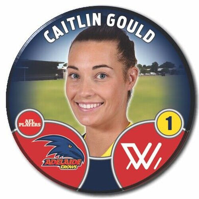 2022 AFLW Adelaide Player Badge - GOULD, Caitlin