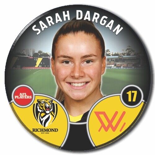 2022 AFLW Richmond Player Badge - DARGAN, Sarah