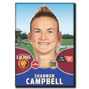 2021 AFLW Brisbane Player Magnet - CAMPBELL, Shannon