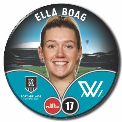 2023 AFLW S7 Port Adelaide Player Badge - BOAG, Ella