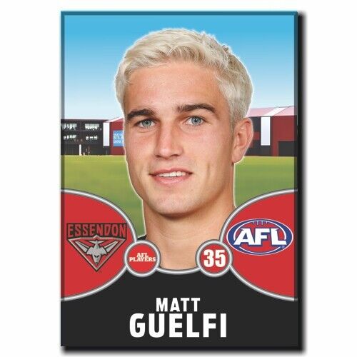 2021 AFL Essendon Bombers Player Magnet - GUELFI, Matt