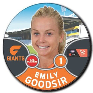 2021 AFLW GWS Badge - GOODSIR, Emily