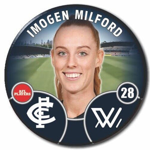 2022 AFLW Carlton Player Badge - MILFORD, Imogen