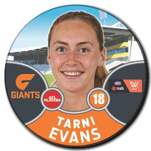 2021 AFLW GWS Badge - EVANS, Tarni
