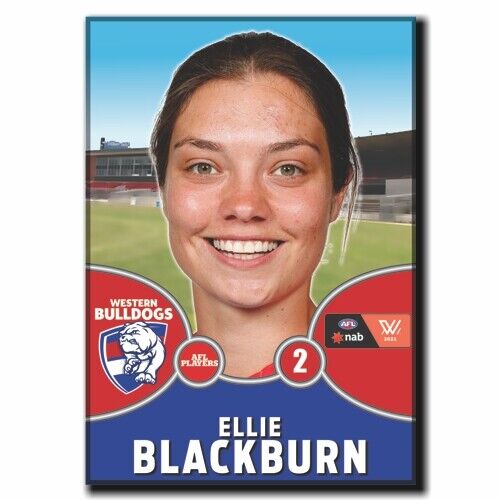 2021 AFLW Western Bulldogs Player Magnet - BLACKBURN, Ellie