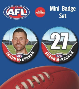 2021 AFL St Kilda Mini Player Badge Set - McKERNAN, Shaun