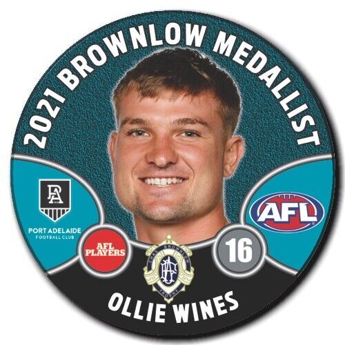 2021 Brownlow Medallist Player Badge - WINES, Ollie