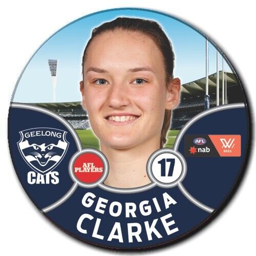 2021 AFLW Geelong Player Badge - CLARKE, Georgia