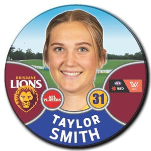2021 AFLW Brisbane Player Badge - SMITH, Taylor