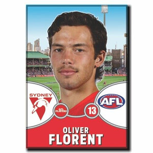 2021 AFL Sydney Swans Player Magnet - FLORENT, Oliver