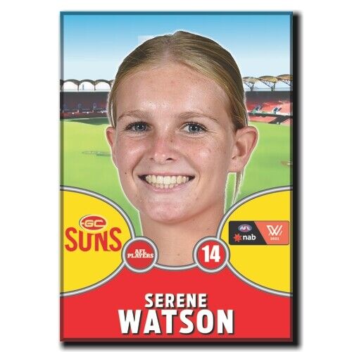 2021 AFLW Gold Coast Suns Player Magnet - WATSON, Serene