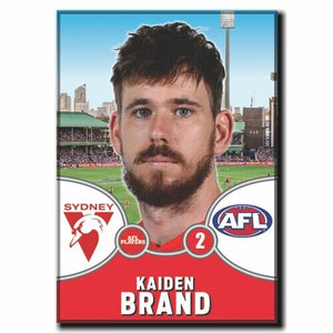 2021 AFL Sydney Swans Player Magnet - BRAND, Kaiden