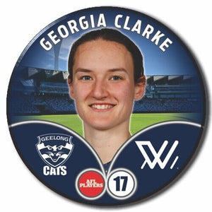 2023 AFLW S7 Geelong Player Badge - CLARKE, Georgia