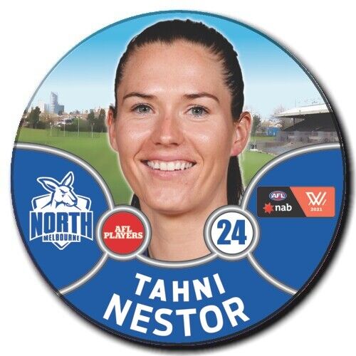 2021 AFLW North Melbourne Player Badge - NESTOR, Tahni
