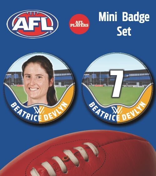 2021 AFLW West Coast Eagles Mini Player Badge Set - DEVLYN, Beatrice