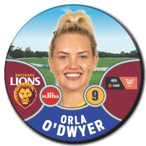 2021 AFLW Brisbane Player Badge - O'DWYER, Orla