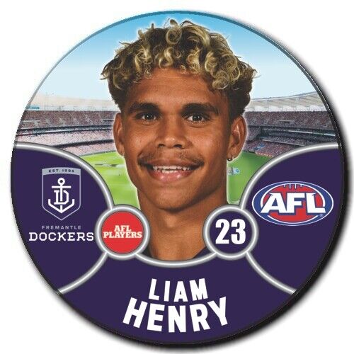 2021 AFL Fremantle Dockers Player Badge - HENRY, Liam