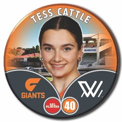 2023 AFLW S7 GWS Giants Player Badge - CATTLE, Tess
