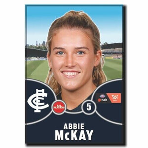 2021 AFLW Carlton Player Magnet - McKAY, Abbie