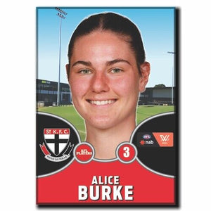 2021 AFLW St. Kilda Player Magnet - BURKE, Alice