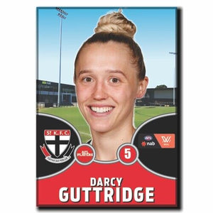 2021 AFLW St. Kilda Player Magnet - GUTTRIDGE, Darcy
