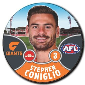 2021 AFL GWS Giants Player Badge - CONIGLIO, Stephen