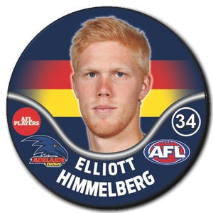 2019 AFL Adelaide Crows Player Badge - HIMMELBERG, Elliott