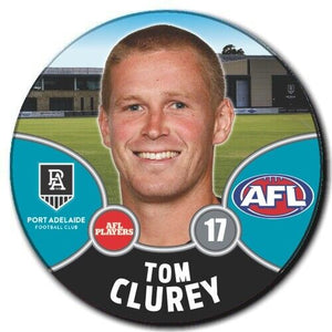 2021 AFL Port Adelaide Player Badge - CLUREY, Tom