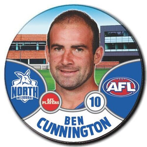 2021 AFL North Melbourne Player Badge - CUNNINGTON, Ben