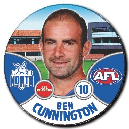 2021 AFL North Melbourne Player Badge - CUNNINGTON, Ben