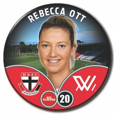 2023 AFLW S7 St Kilda Player Badge - OTT, Rebecca