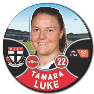 2021 AFLW St. Kilda Player Badge - LUKE, Tamara
