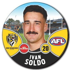 2021 AFL Richmond Player Badge - SOLDO, Ivan