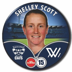 2023 AFLW S7 Geelong Player Badge - SCOTT, Shelley
